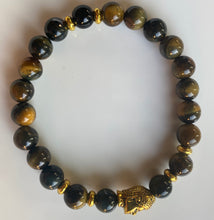 Load image into Gallery viewer, 8mm Multi Tiger's Eye Gemstone Bracelet