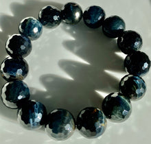 Load image into Gallery viewer, 14mm Blue Tigers Eye Bracelet