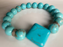 Load image into Gallery viewer, 10mm Turquoise Gemstone Bracelet