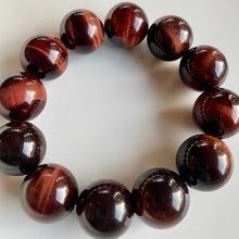 Load image into Gallery viewer, 18mm Red Tiger's Eye Bracelet