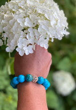 Load image into Gallery viewer, 16mm Turquoise Gemstone Bracelet