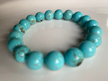 Load image into Gallery viewer, 10mm Turquoise Gemstone Bracelet