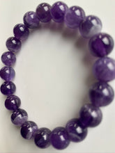 Load image into Gallery viewer, 10mm Amethyst Gemstone Bracelet