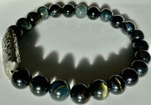Load image into Gallery viewer, 8mm Blue Tiger's Eye Bracelet