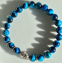 Load image into Gallery viewer, 8mm Blue Tiger's Eye Bracelet