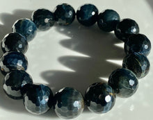 Load image into Gallery viewer, 14mm Blue Tigers Eye Bracelet