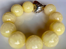 Load image into Gallery viewer, 20mm Yellow Jade Bracelet