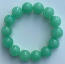 Load image into Gallery viewer, 14mm Jade Gemstone Bracelet