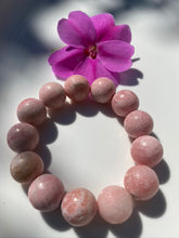 Load image into Gallery viewer, 16mm Matte Rhodonite Gemstone Bracelet