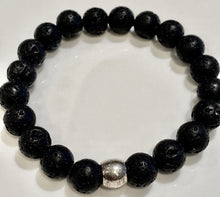 Load image into Gallery viewer, 10mm Lava Gemstone Bracelet