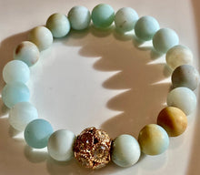 Load image into Gallery viewer, 10mm Amazonite Gemstone Bracelet