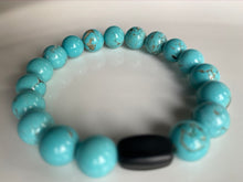 Load image into Gallery viewer, 10mm Turquoise Gemstone Bracelet
