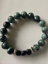 Load image into Gallery viewer, 12mm Kambaba & Crushed Stone Gemstone Bracelet