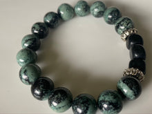 Load image into Gallery viewer, 12mm Kambaba & Crushed Stone Gemstone Bracelet