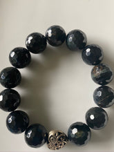 Load image into Gallery viewer, 14mm Blue Tiger's Eye Gemstone Bracelet