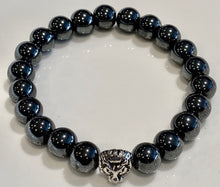 Load image into Gallery viewer, 10mm Magnetic Hematite Gemstone Bracelet