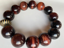 Load image into Gallery viewer, 16mm Red Tiger's Eye Bracelet