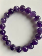 Load image into Gallery viewer, 10mm Amethyst Gemstone Bracelet