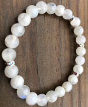 Load image into Gallery viewer, Natural Blue Flash Moonstone Gemstone Bracelet