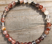 Load image into Gallery viewer, Mini Cherry Quartz Gemstone Bracelet