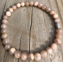 Load image into Gallery viewer, Mini Sunstone Gemstone Bracelet