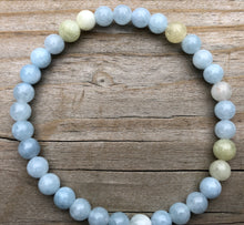 Load image into Gallery viewer, Mini Aquamarine Gemstone Bracelet