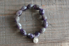 Load image into Gallery viewer, 12mm Amethyst Gemstone Bracelet