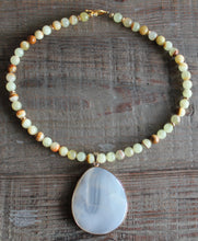 Load image into Gallery viewer, Honey Jasper & Chalcedony Pendant Neckwear