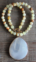 Load image into Gallery viewer, Honey Jasper & Chalcedony Pendant Neckwear