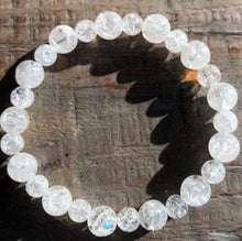 Load image into Gallery viewer, Crackled Quartz Gemstone Bracelets