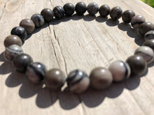 Load image into Gallery viewer, Zebra Jasper & Petrified Wood Gemstone Bracelet