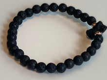 Load image into Gallery viewer, 6mm Lava Essential Oil Diffuser Bracelet