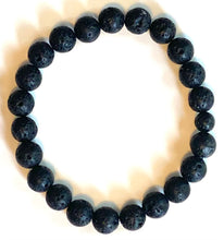 Load image into Gallery viewer, 8mm Lava Essential Oil Diffuser Bracelet