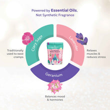 Load image into Gallery viewer, Zen &amp; Hearth Cramp Relief Shower Steamers - Handcrafted Aromatherapy Tablets with Clary Sage, Lavender &amp; Geranium for Period Pain Relief &amp; Relaxation Made in Canada