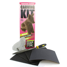 Load image into Gallery viewer, Soapstone Carving Kit - Make 3D Art 🦉🐢🐈 Choose Your Animal