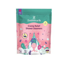 Load image into Gallery viewer, Zen &amp; Hearth Cramp Relief Shower Steamers - Handcrafted Aromatherapy Tablets with Clary Sage, Lavender &amp; Geranium for Period Pain Relief &amp; Relaxation Made in Canada