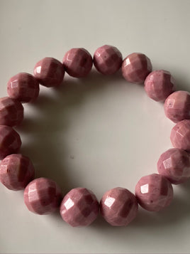 12mm Rhodonite Gemstone Bracelet
