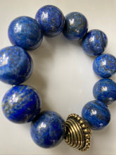 Load image into Gallery viewer, 20mm Lapis Lazuli Gemstone Bracelet
