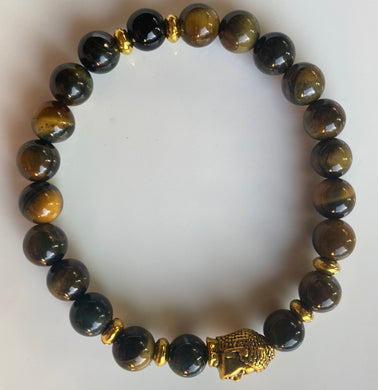 8mm Multi Tiger's Eye Gemstone Bracelet