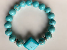 Load image into Gallery viewer, 10mm Turquoise Gemstone Bracelet