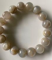 
              12mm Moonstone Gemstone Bracelet
            