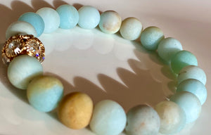 10mm Amazonite Gemstone Bracelet