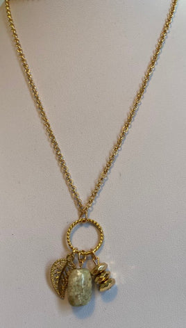 Morganite Charm Necklace
