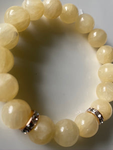 12mm Calcite Gemstone Bracelet