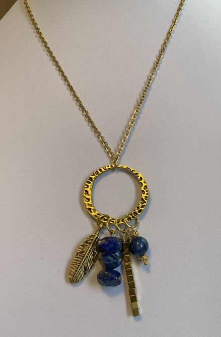 Lapis Lazuli Charm Necklace