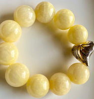 
              20mm Yellow Jade Bracelet
            