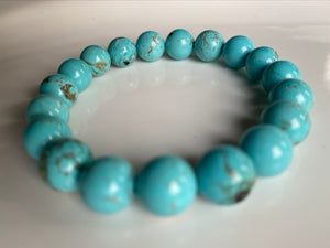 10mm Turquoise Gemstone Bracelet