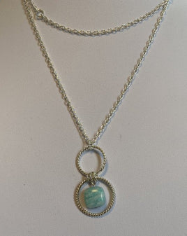 Amazonite Charm Necklace