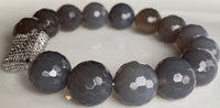 
              14mm Blue Chalcedony Bracelet
            