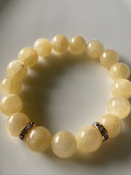 12mm Calcite Gemstone Bracelet